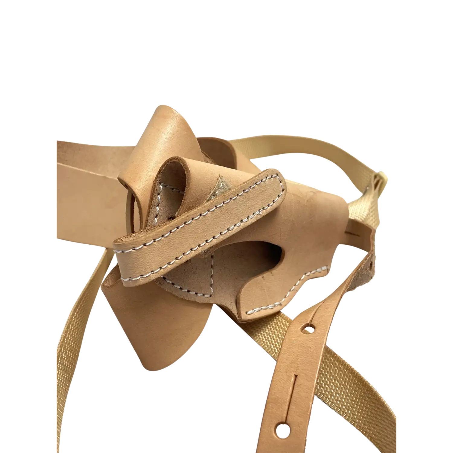 Hellbrauenes Schulterholster aus Leder für kleine Pistolen