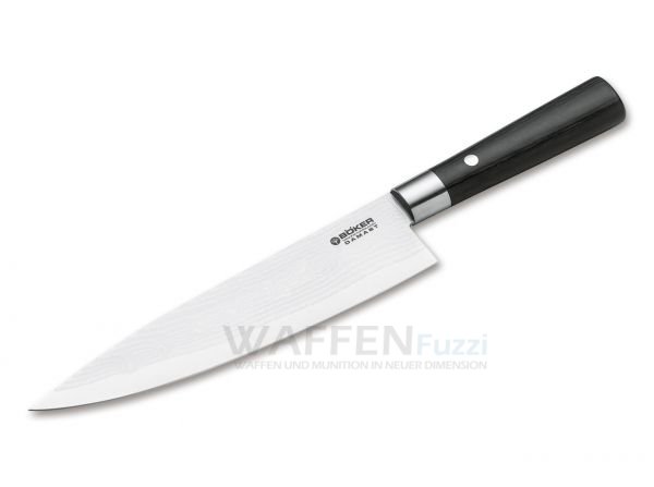 B-ker-Damast-Black-Kochmesser Böker Kochmesser Damast Black