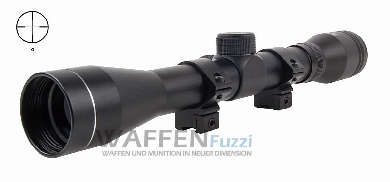 Center Point ZF 4x32 für Waffen mit 11 mm Schiene Wasser und Stoßfestes Zielfernrohr Crosman