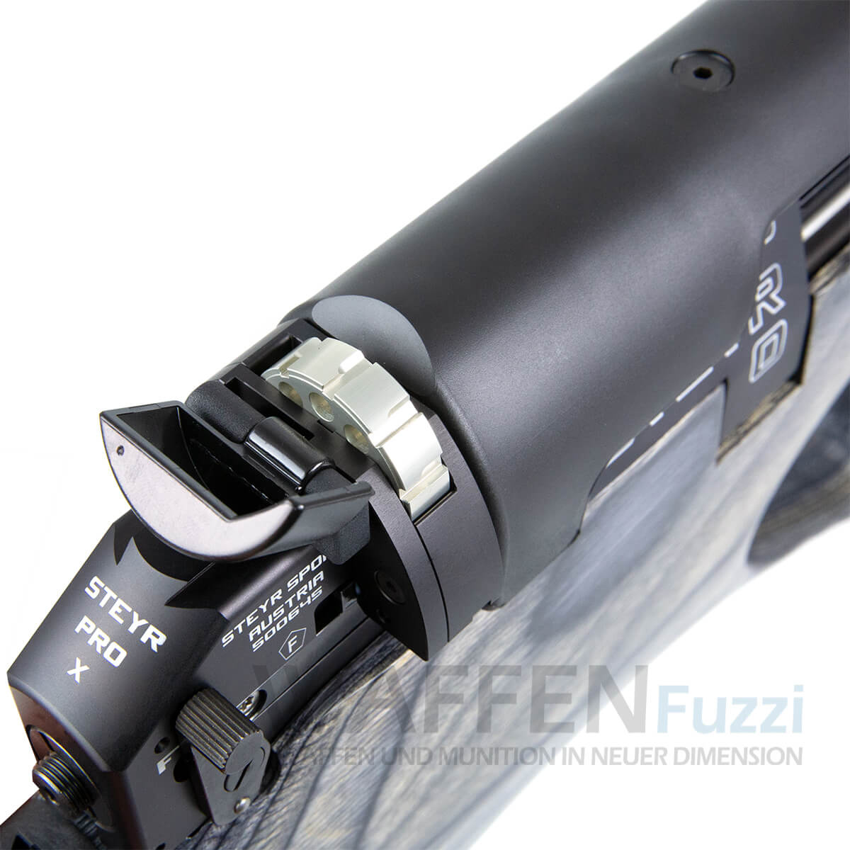 _51A8701-Kopie Steyr Pro X Pressluftgewehr Bullpup Kaliber 4,5mm / 5,5mm Grau System