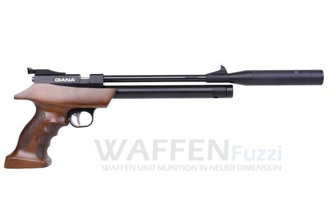 Diana Bandit 5,5mm Pressluftpistole mit 40ml TANK für langen Schießgenuß