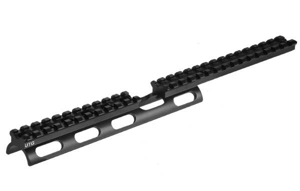 UTG Scout Slim Montageschiene für Ruger 10/22 Gewehr mit 26 Slots UTG Scout Slim Montageschiene für Ruger 10/22 Gewehr mit 26 Slots