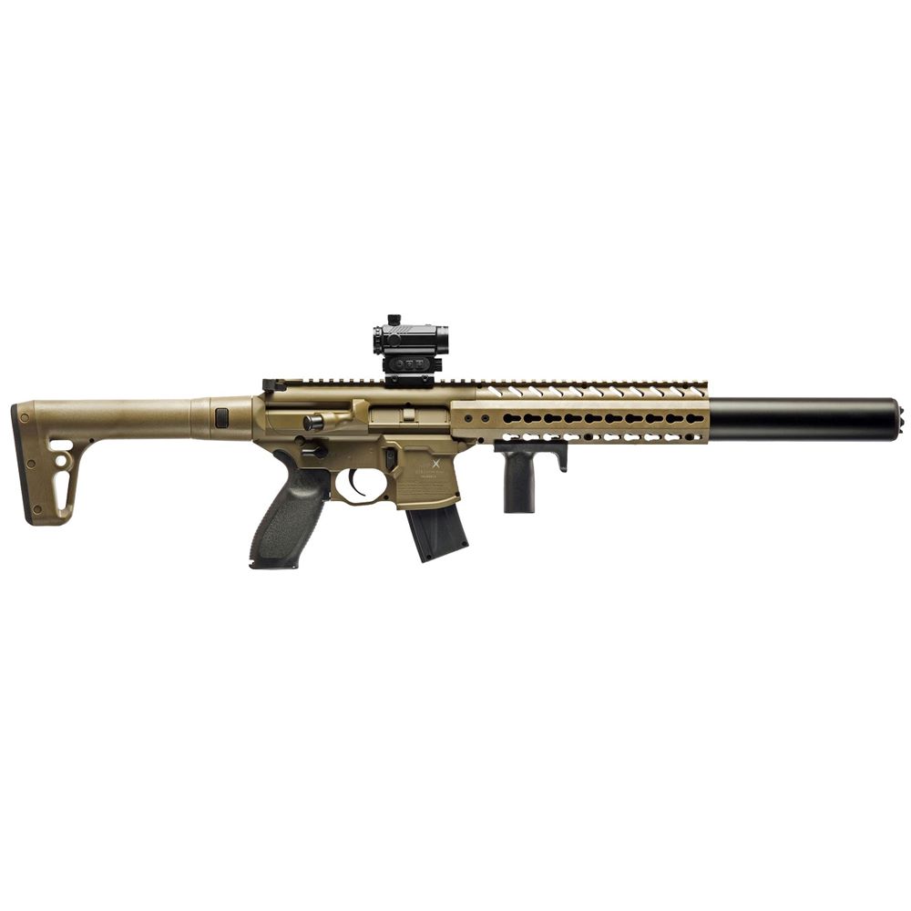 Sig Sauer MCX Dark Earth CO2 inklusive SiG 20R Red Dot 4,5 mm Diabolo 