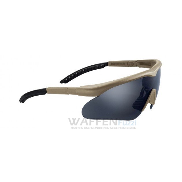 Sportbrille Swiss Eye Raptor braun Schiessbrille für Shooting