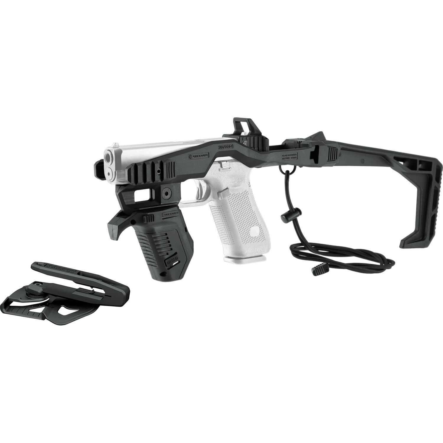 Recover Tactical 2020N Stabilizer Kit für Glock Pistolen inkl. Holster BLACK Recover Tactical 2020N Stabilizer Kit für Glock Pistolen inkl. Holster BLACK