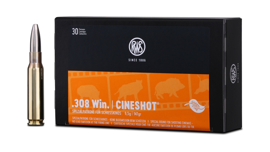 Cineshot .308 Win 147 grs 30 Schuss Spezialpatronen für Schießkino Cineshot .308 Win 147 grs 30 Schuss Spezialpatronen für Schießkino