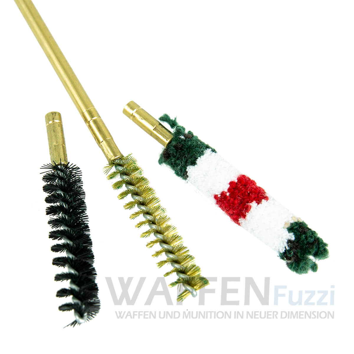 Reinigungs-Putz-Set-f-r-Kurzwaffen Wollbürste Borstenbürste und Messingbüste für Kurzwaffen