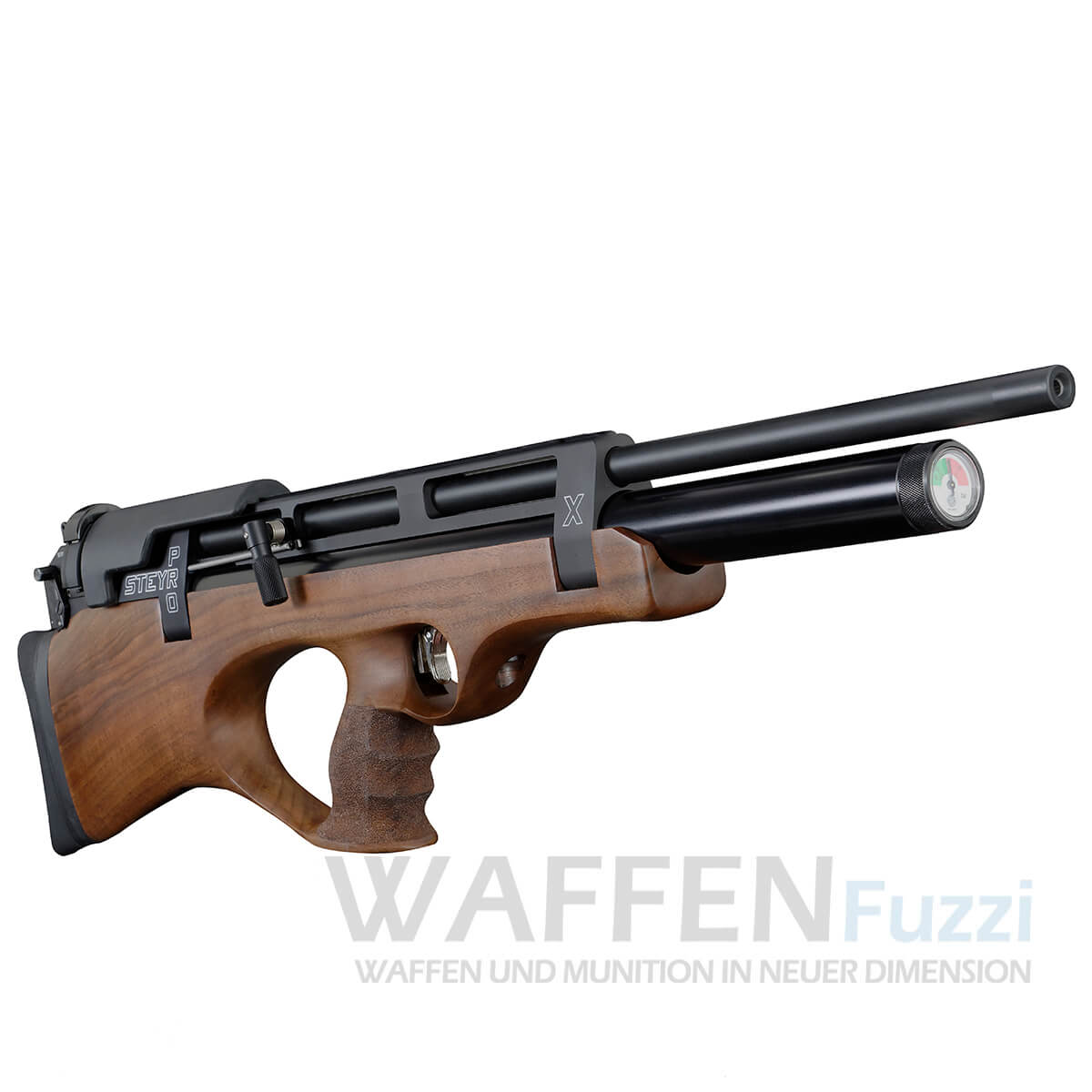 ProX-dynamisch-vorne Steyr Pro X Pressluftgewehr Bullpup Kaliber 4,5mm / 5,5mm