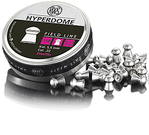 Hyperdome-5-5mm-Diabolo RWS HYPERDOME RUNDKOPFDIABOLO KALIBER 5,5MM 150 STK