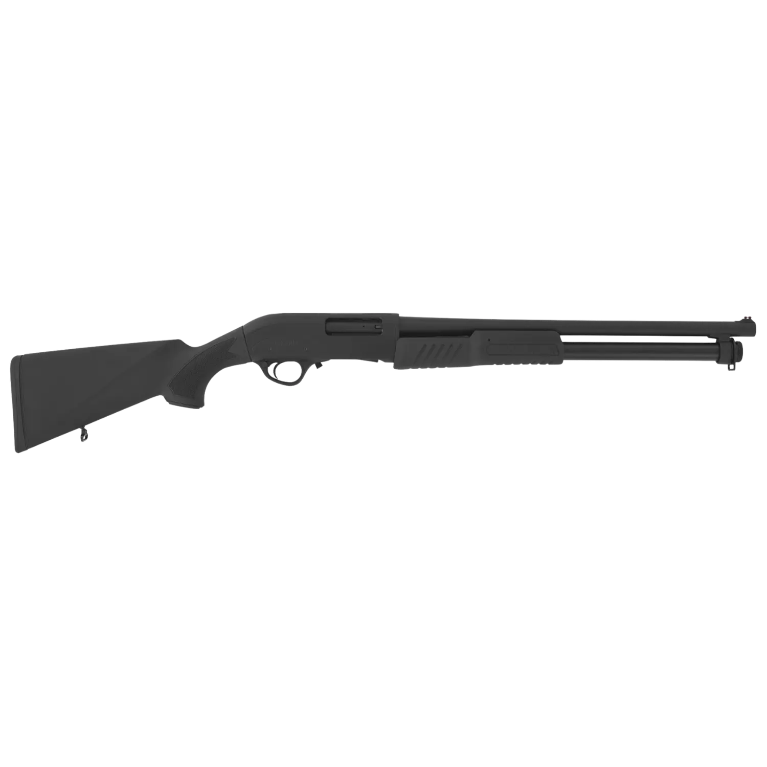 Hatsan Escort Aimguard Vorderschaftrepetierflinte Kal. 12/76 Moderne schlichte und schwarze Vorderschaftrepetierflinte