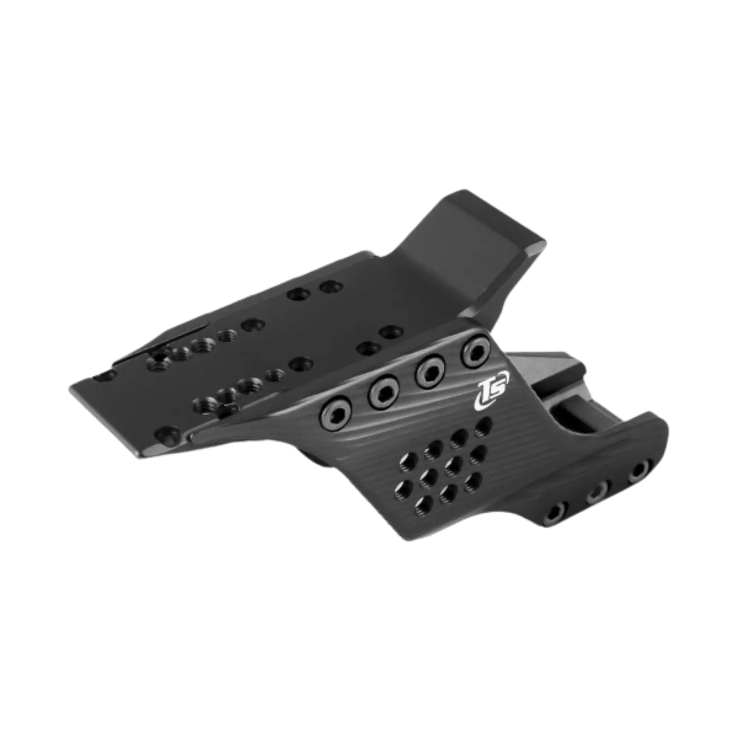 Toni System Multi Red Dot Montage für Beretta 92X Performance I Farbauswahl Schwarze Toni System Multi Red Dot Montage aus Metall mit mehreren Schraubenlöchern und eingraviertem TS-Logo, passend für Beretta 92X Performance.