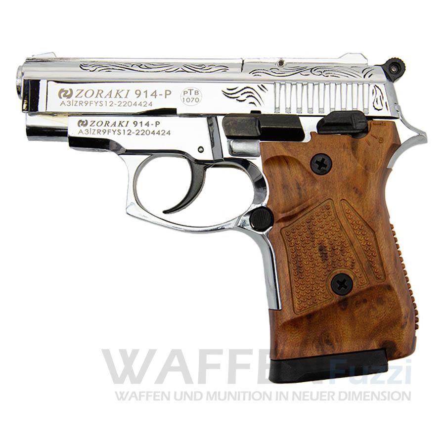 Zoraki 914-P Schreckschusswaffe 9mm Chrom/Graviert