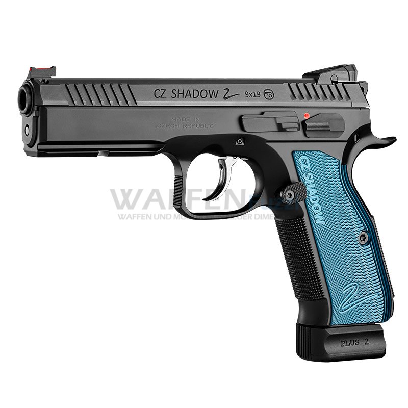 Shadow-2-Blau-Alumnium Pistole CZ Shadow 2 Black Poly Aluminium Blau Kaliber 9mm Luger