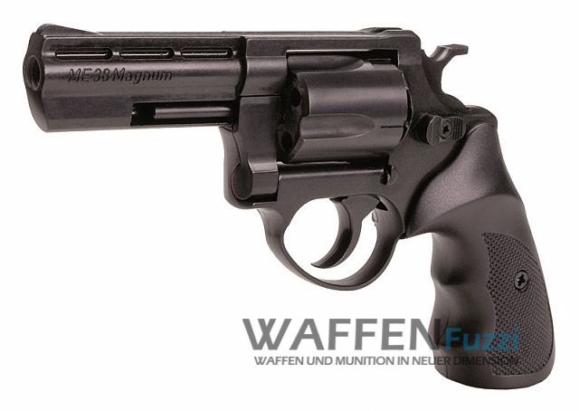 ME 38 Magnum Revolver Schreckschusswaffe brüniert