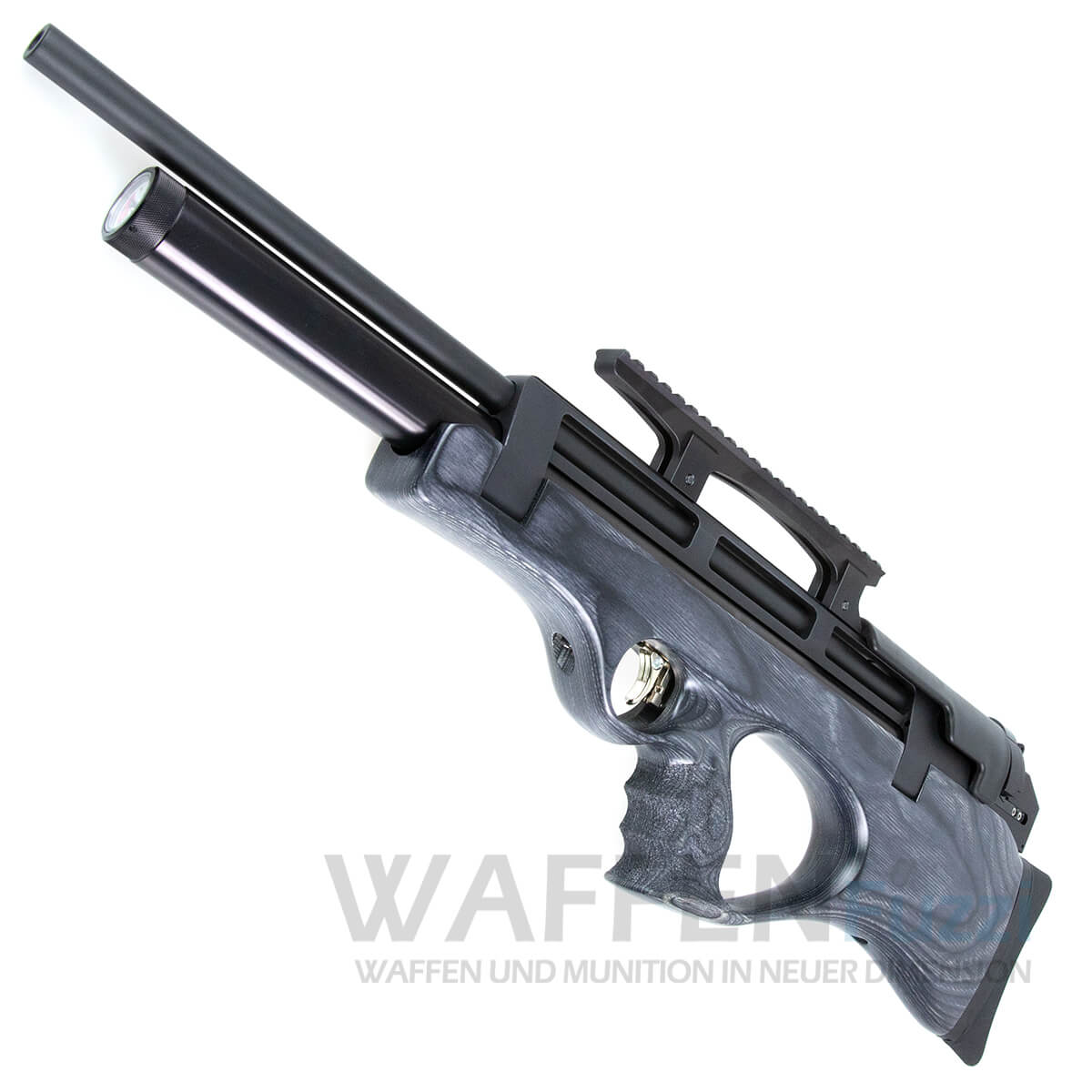 _51A8699-Kopie Steyr Pro X Pressluftgewehr Bullpup Kaliber 4,5mm / 5,5mm Grau Links