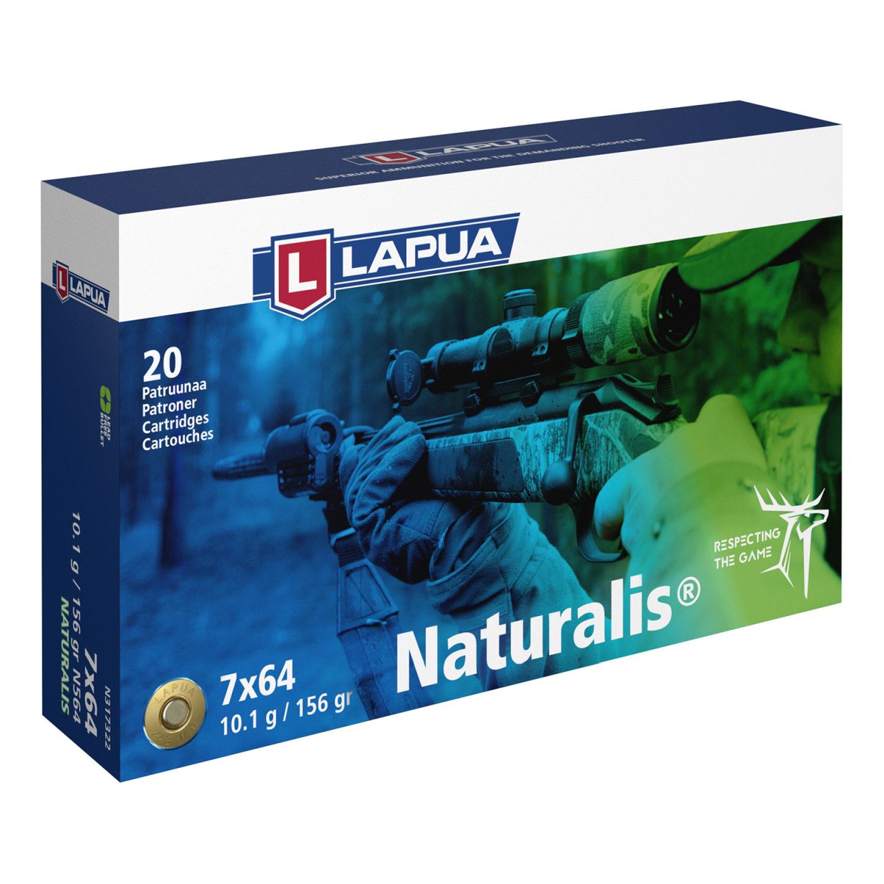 Lapua Naturalis 7x64 10,1g 20 Schuss Lapua Naturalis 7x64 10,1g 20 Schuss