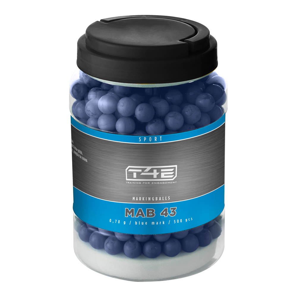 T4E Sport MAB 43 Markingballs 500 St. Kaliber .43 Blau