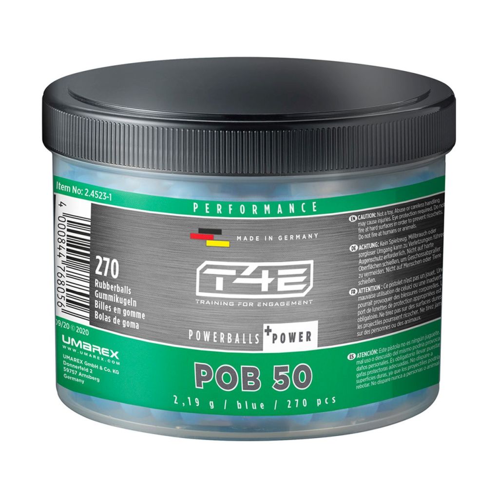 Performance-Gummigeschosse-Kaliber-50 270 Stk. Gummikugeln für Home Defense Waffen - Performance POB 50
