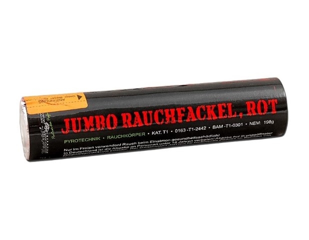 Jumbo Rauchfackel Rot 100Sek. Jumbo Rauchfackel Rot 100Sek.