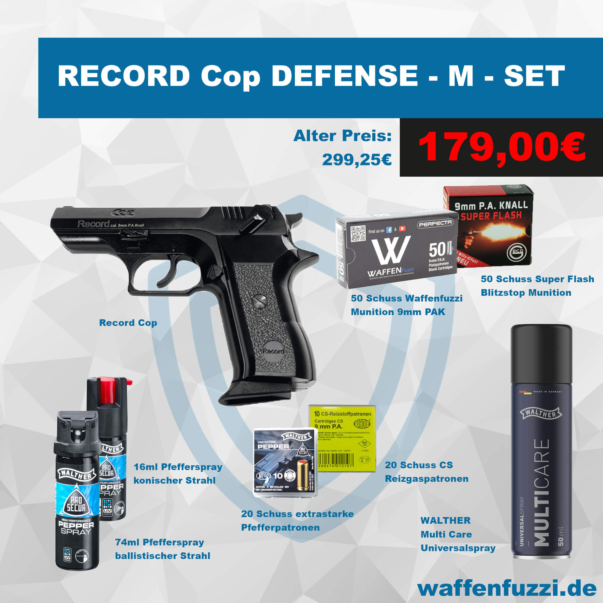 Record Cop Defense Set für unschlagbare 179 Euro
