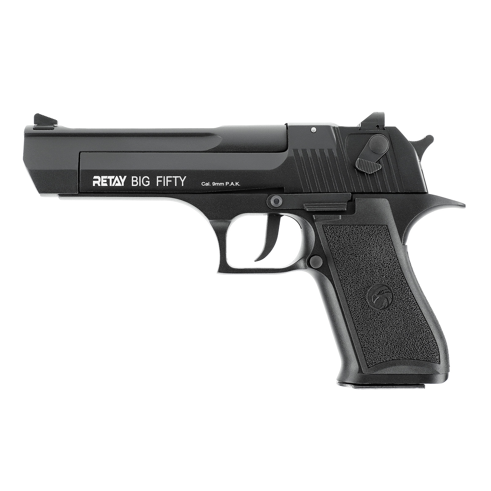 28008_000_2022 Retay Big Fifty Black Linksansicht Kaliber 9mm P.A.K.