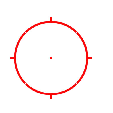 Falke Rotpunkt 65 MOA Kreis mit 2 MOA Punkt