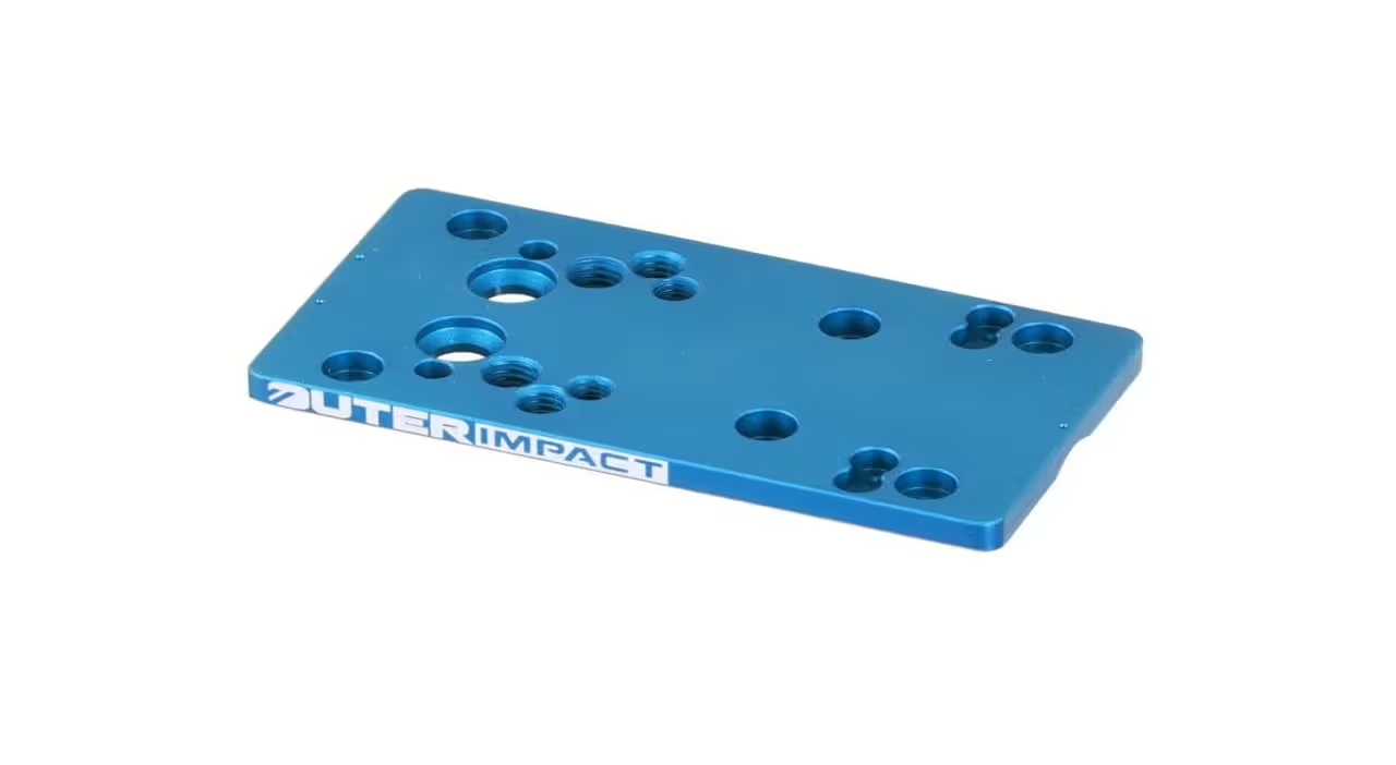 Outerimpact Red Dot Adapter Glock in cyan Outerimpact Red Dot Adapter Glock in cyan