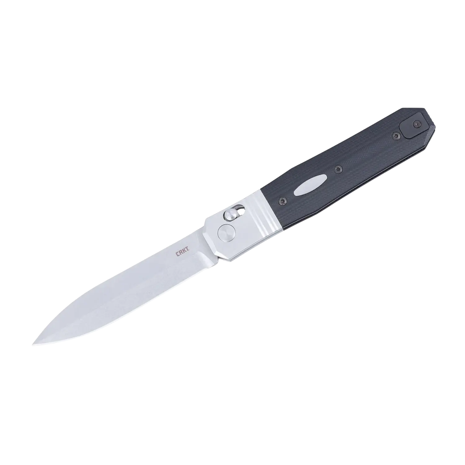 Klappmesser CRKT Redemption mit silberner Klinge und schwarzem Griff