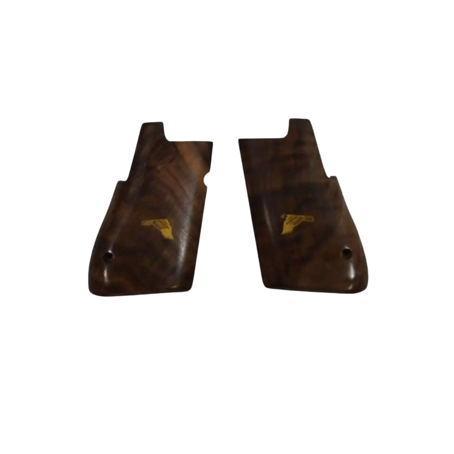Holzgriff für Custom Desert Eagle XIX Pistole mit eingraviertem goldfarbenem Adler-Motiv