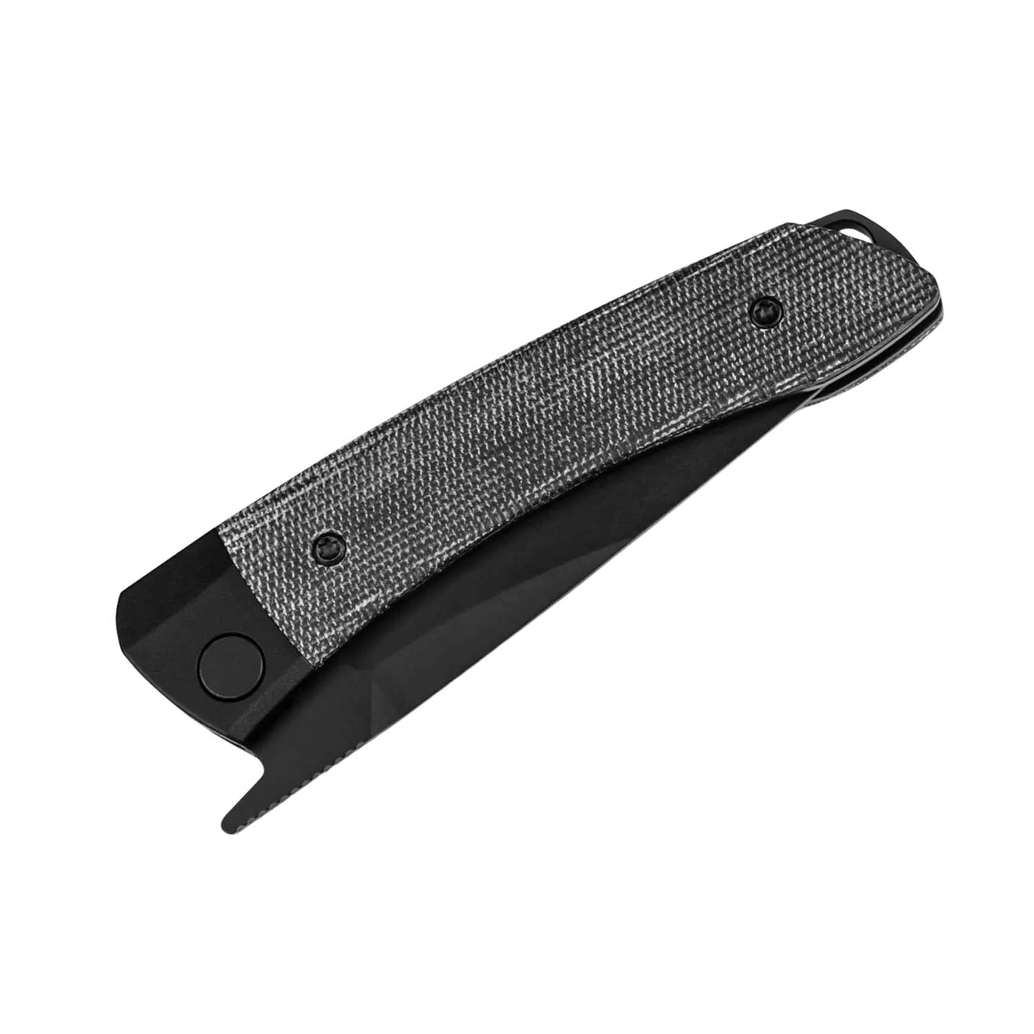 Kizer Mini Momo 154CM Aluminum & Micarta All Black