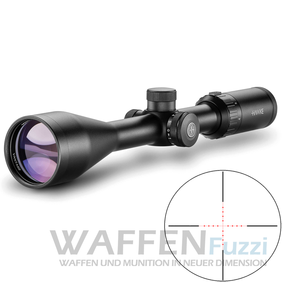 Hawke Vantage 3-9×50 geätztes MilDot Absehen 5 Helligkeitsstufen Hawke Vantage 3-9×50 geätztes MilDot Absehen 5 Helligkeitsstufen