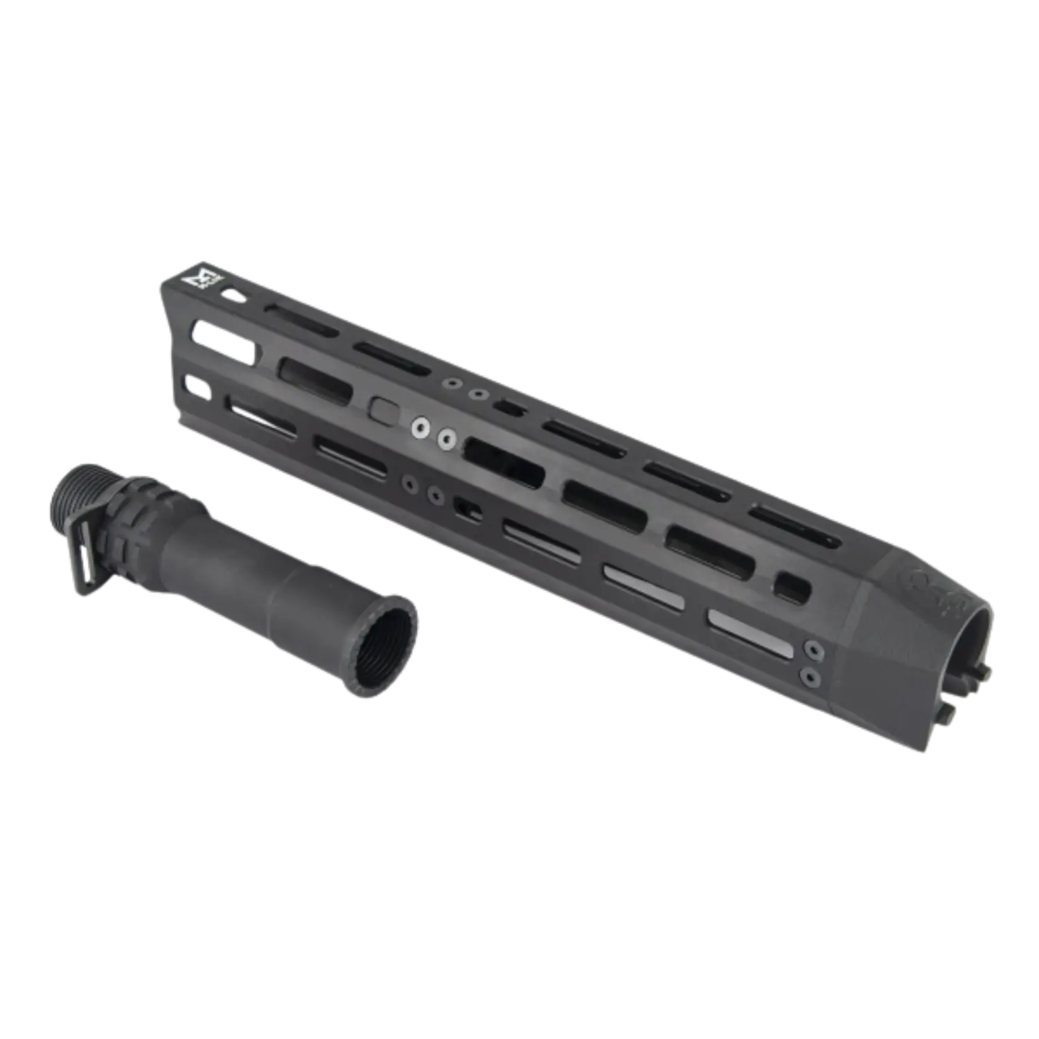 Toni System M-LOK Handschutz für Benelli M2 SP-M2 short tube Schwarzer Toni System M-LOK Handschutz für Benelli M2 SP-M2 mit länglichem, belüftetem Design und separatem, zylindrischem Teil mit Hebel.