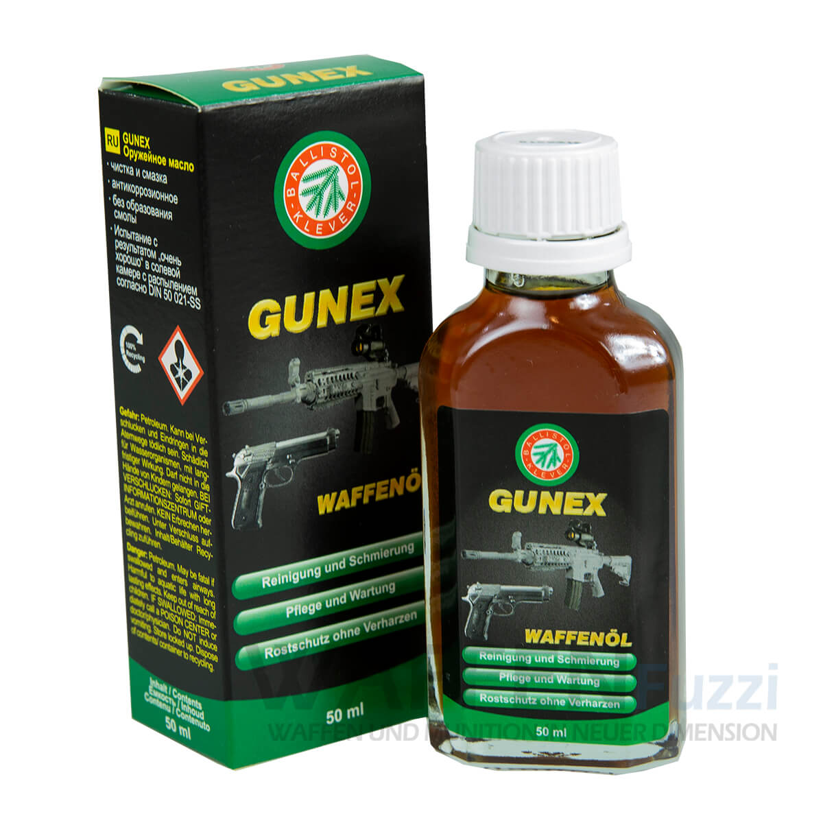 Gunex 50ml Flasche für die besondere Waffenpflege 100% Silikonfrei