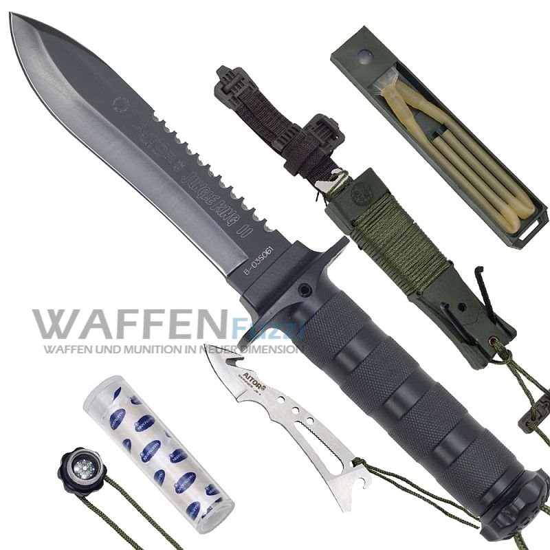 Aitor_Jungle_King_2_black_Survival_Kit Jungle King 2 mit schwarzer Klinge Survival Messer