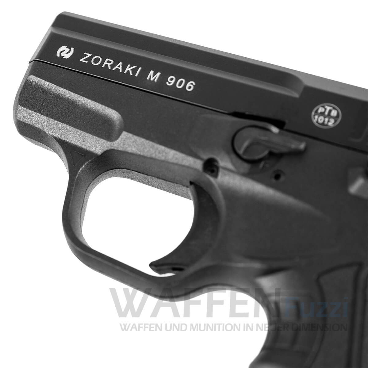 Pistole Zoraki 906 PTB Zulassung Kaliber 9mm PAK Schwarz / Chrom