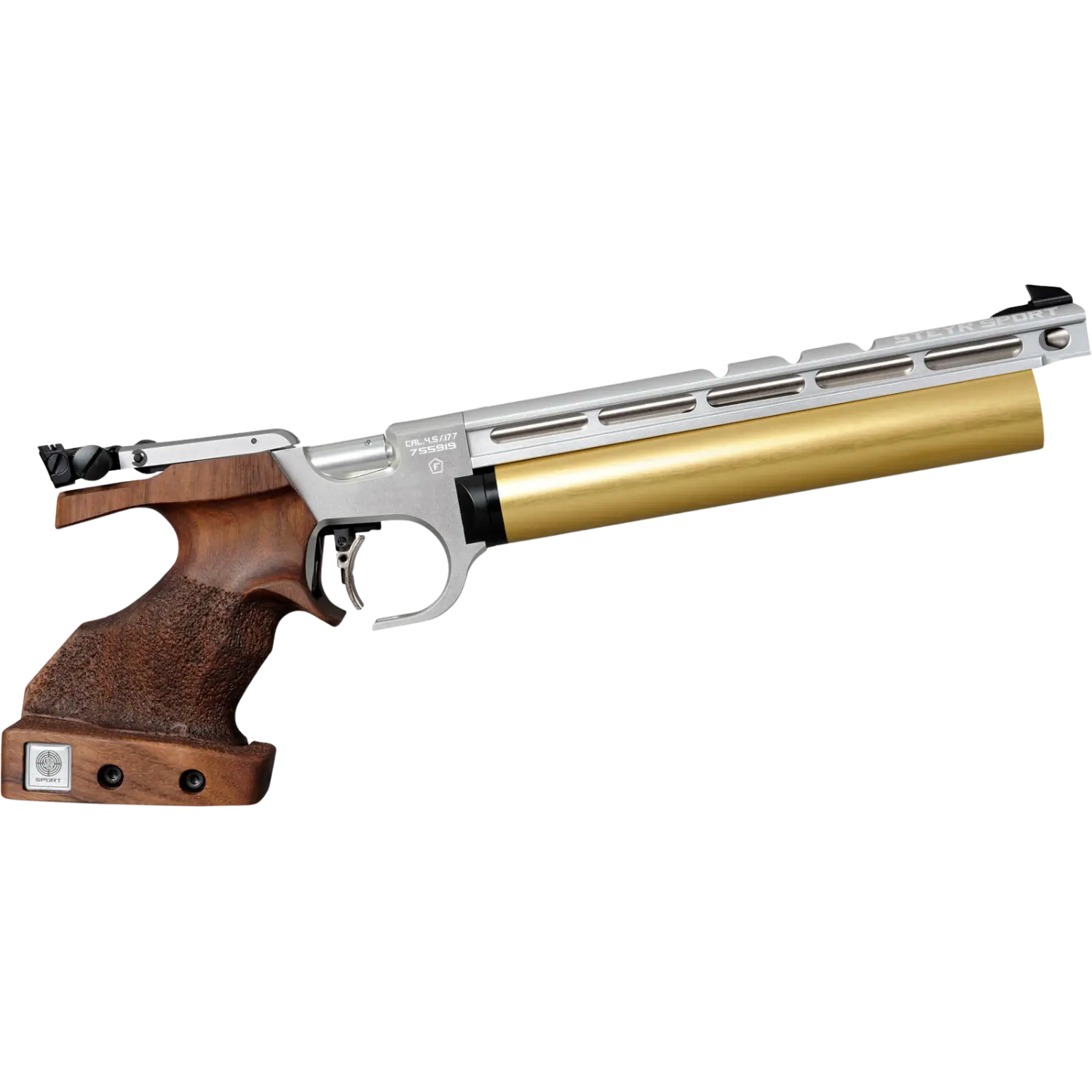 Steyr EVO 10 E Matchpistole in 4,5mm Diabolo mit Holzgriff