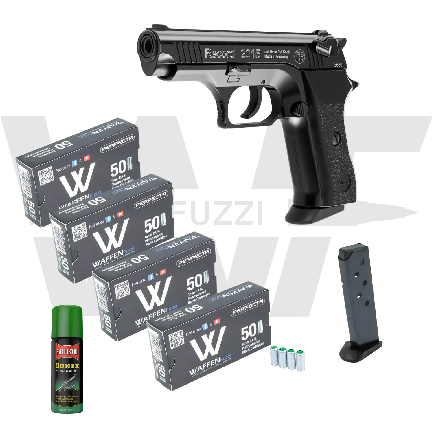 Record 2015 Schreckschusspistolen Set "M" Kaliber 9mm PAK