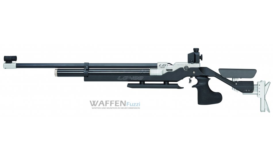 Walther-LG400-Blacktec-Match-Luftgewehr Walther LG400 Blacktec mit Linksschäftung