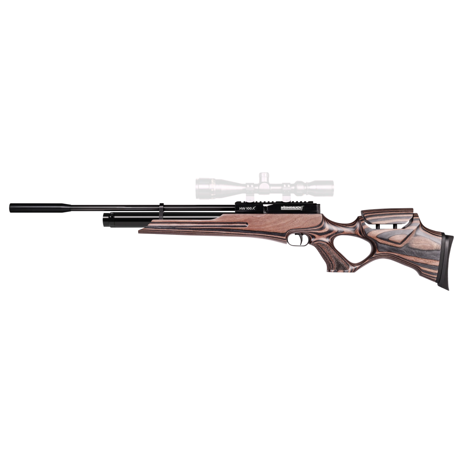 Weihrauch HW 100 X-T Pressluftgewehr Schichtholz-Lochschaft I Variantenauswahl