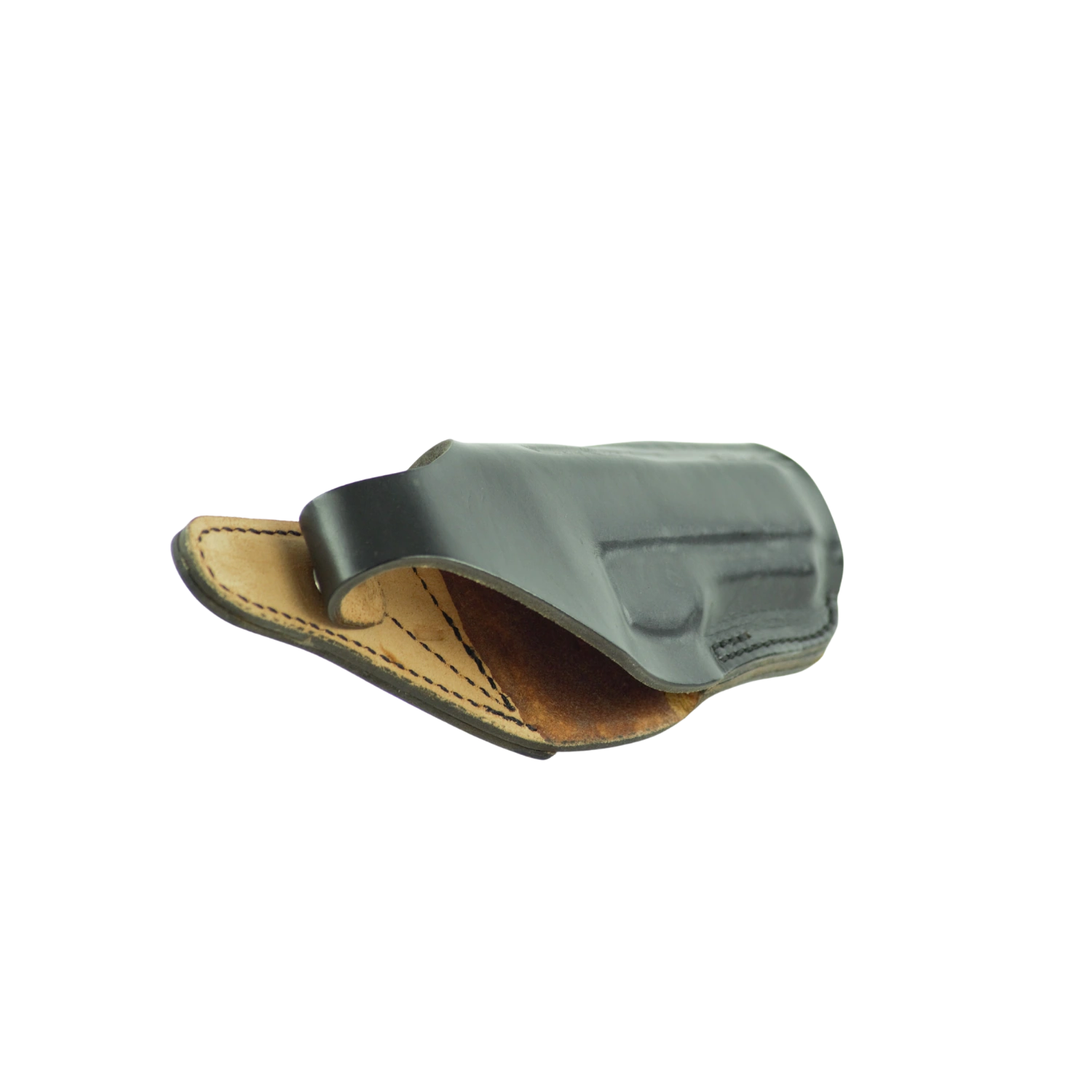 Schnellziehholster schwarz aus Sattelleder für großkalibrige Pistolen I Modellauswahl