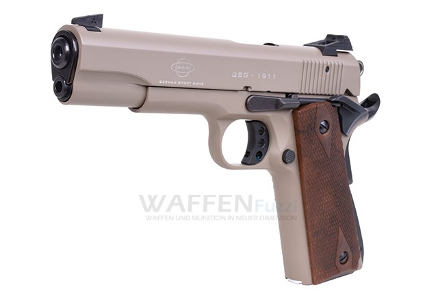 GSG 1911 US TAN Echtholz Griffschalen Kaliber .22lr