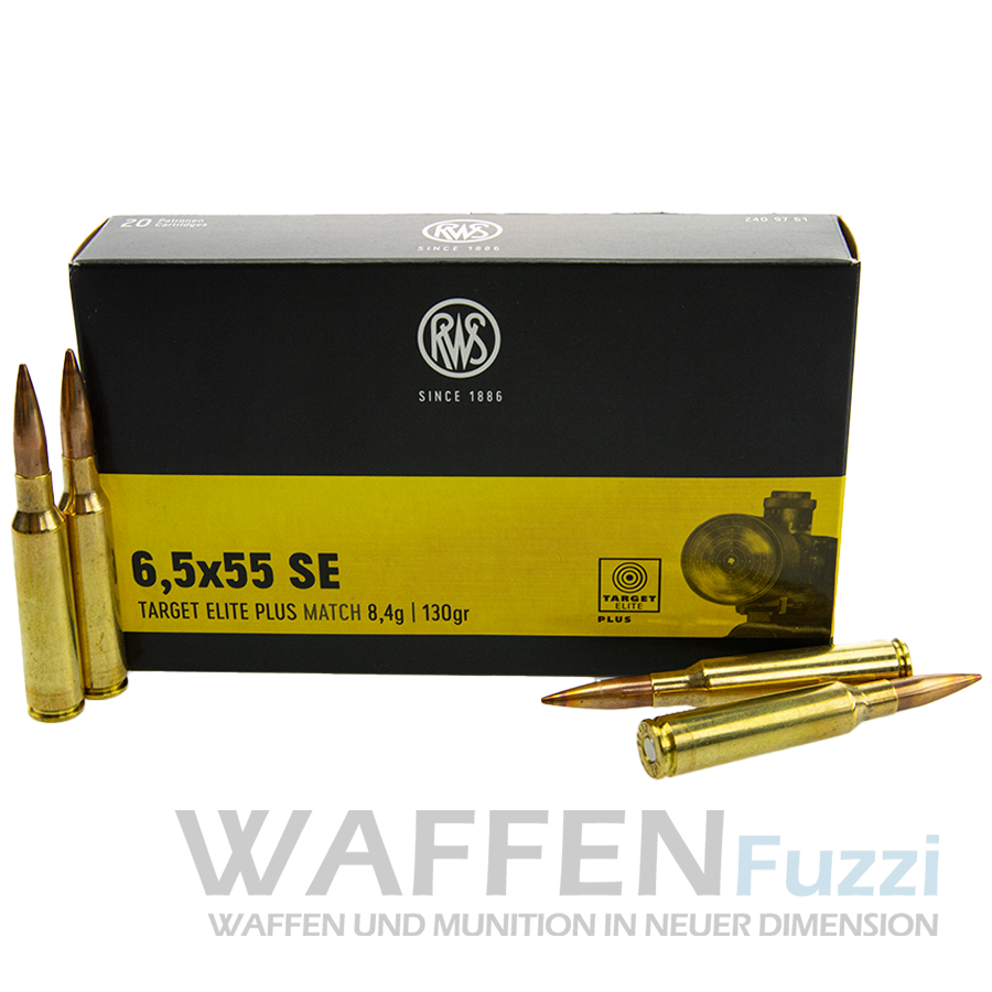 Target Elite Plus Kaliber 6,5x55 SE 130 gr 20 Schuss Target Elite Plus Kaliber 6,5x55 SE 130 gr 20 Schuss