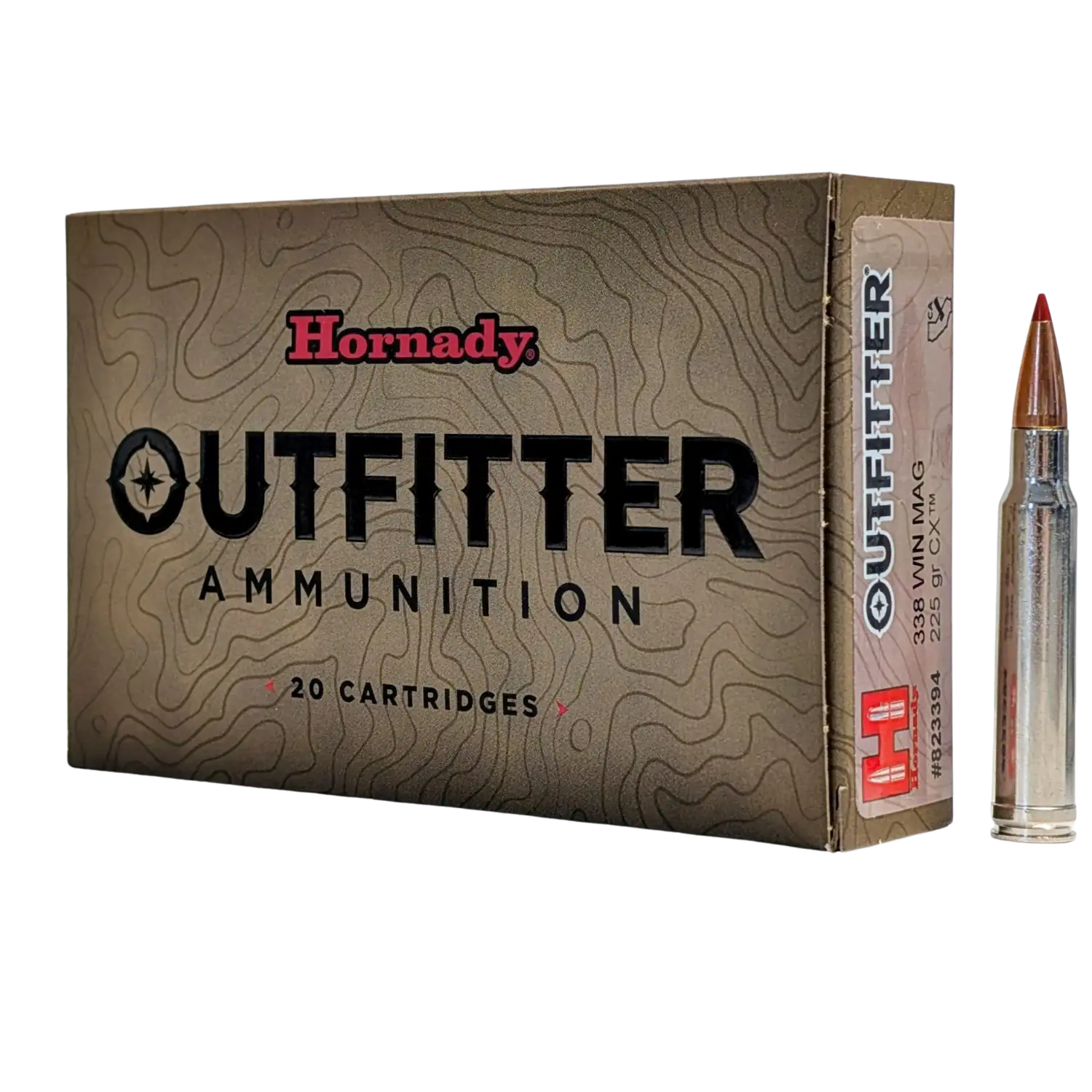 Hornady CX .338WinMag OTF 225gr 20-Schuss