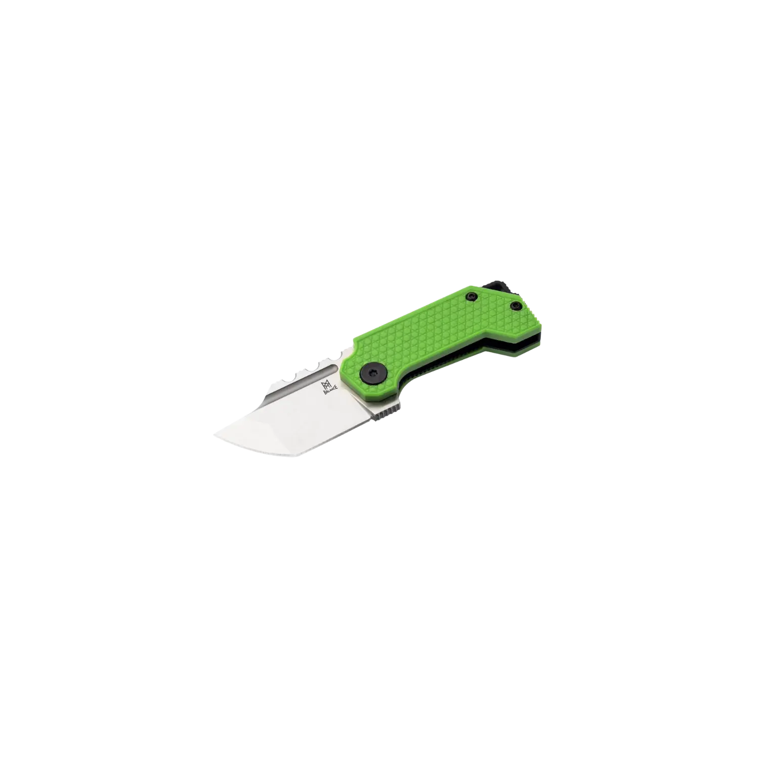 Grünes Thunrar Nano Klappmesser mit kurzer, scharfer Klinge und strukturierendem Griff