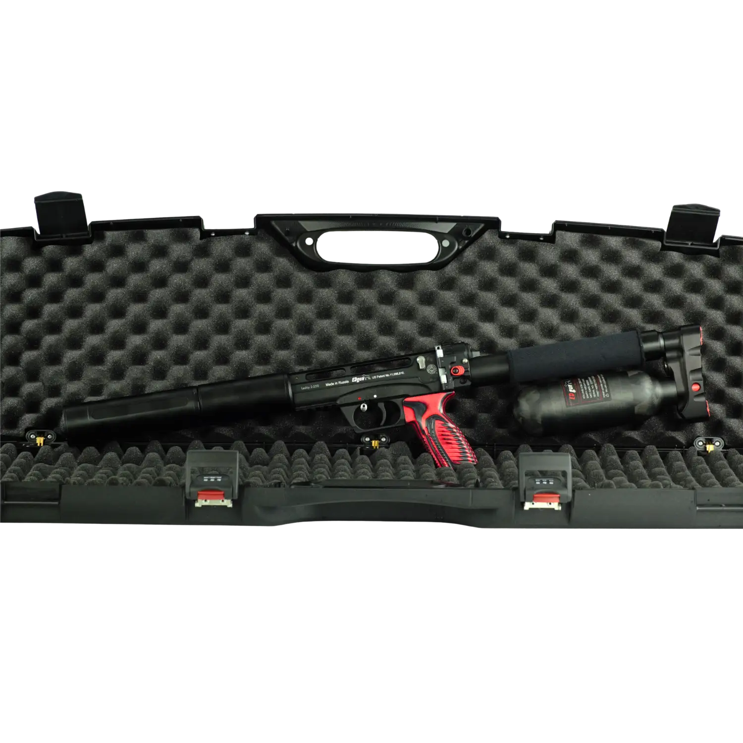 EDgun Leshiy 2 - 250 Kaliber 4,5mm inkl. Schalldämpfer + Carbonflasche + Element Optics Titan + Koffer #Second Hand