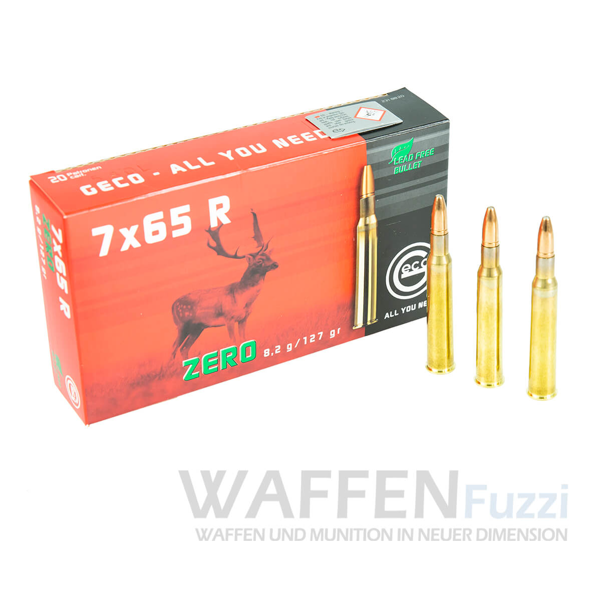 PP2_1000-copy Geco Zero Büchsenpatronen 20 Schuss Kaliber 7x65R preiswerte Jagdmunition