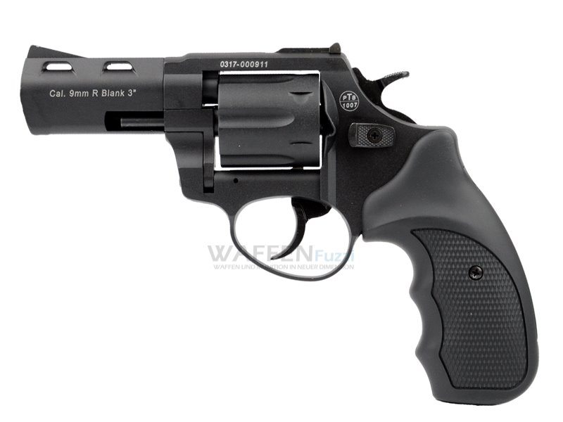 Zoraki-Schreckschussrevolver-R2-3-Zoll-schwarz Zoraki Revolver R2 in mattem schwarz Kaliber 9mm R.K. 3 Zoll Lauflänge