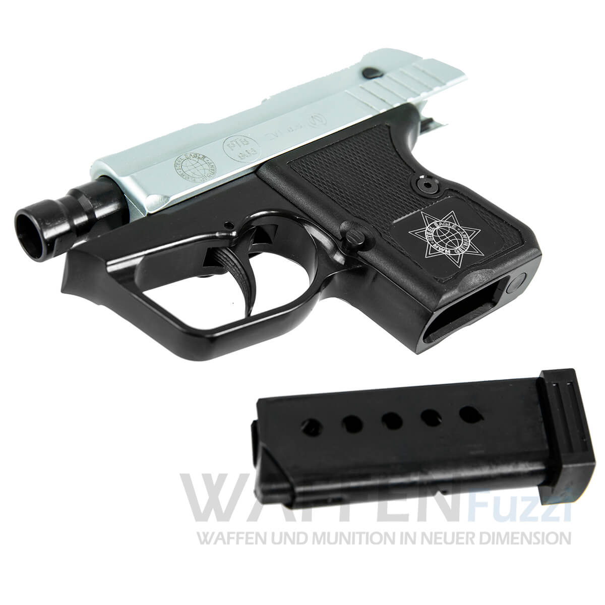 Taschenpistole Steel Eagle Stahl gefertigter kleine Pistole 9mm P.A.K.