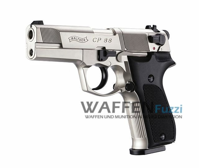 Walther CP88 CO2 Pistole 4,5 mm Diabolo, vernickelt