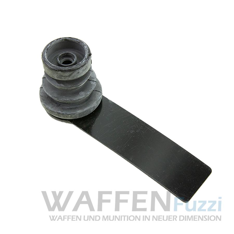 Gummiblende flexibel + Abdeckscheibe Schwarz